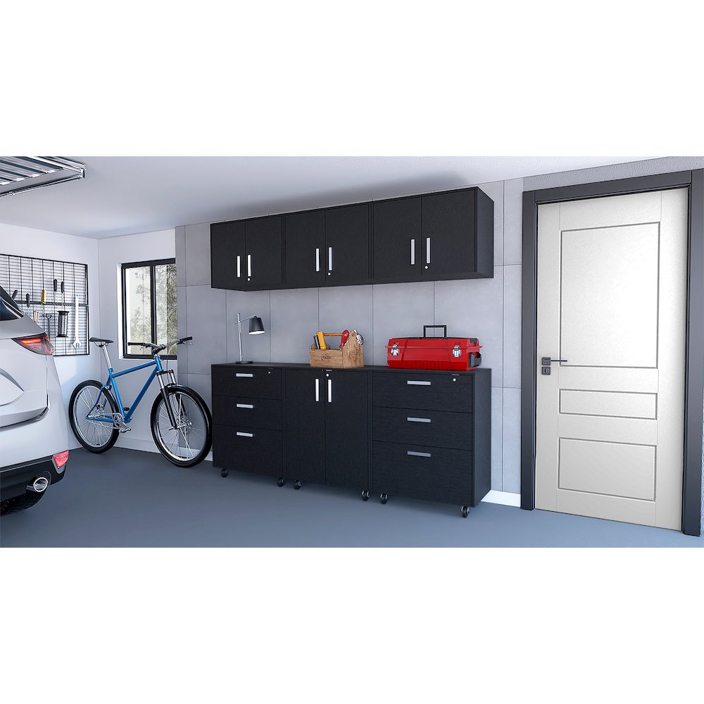 Black 6 Piece Garage Set. Picture 4