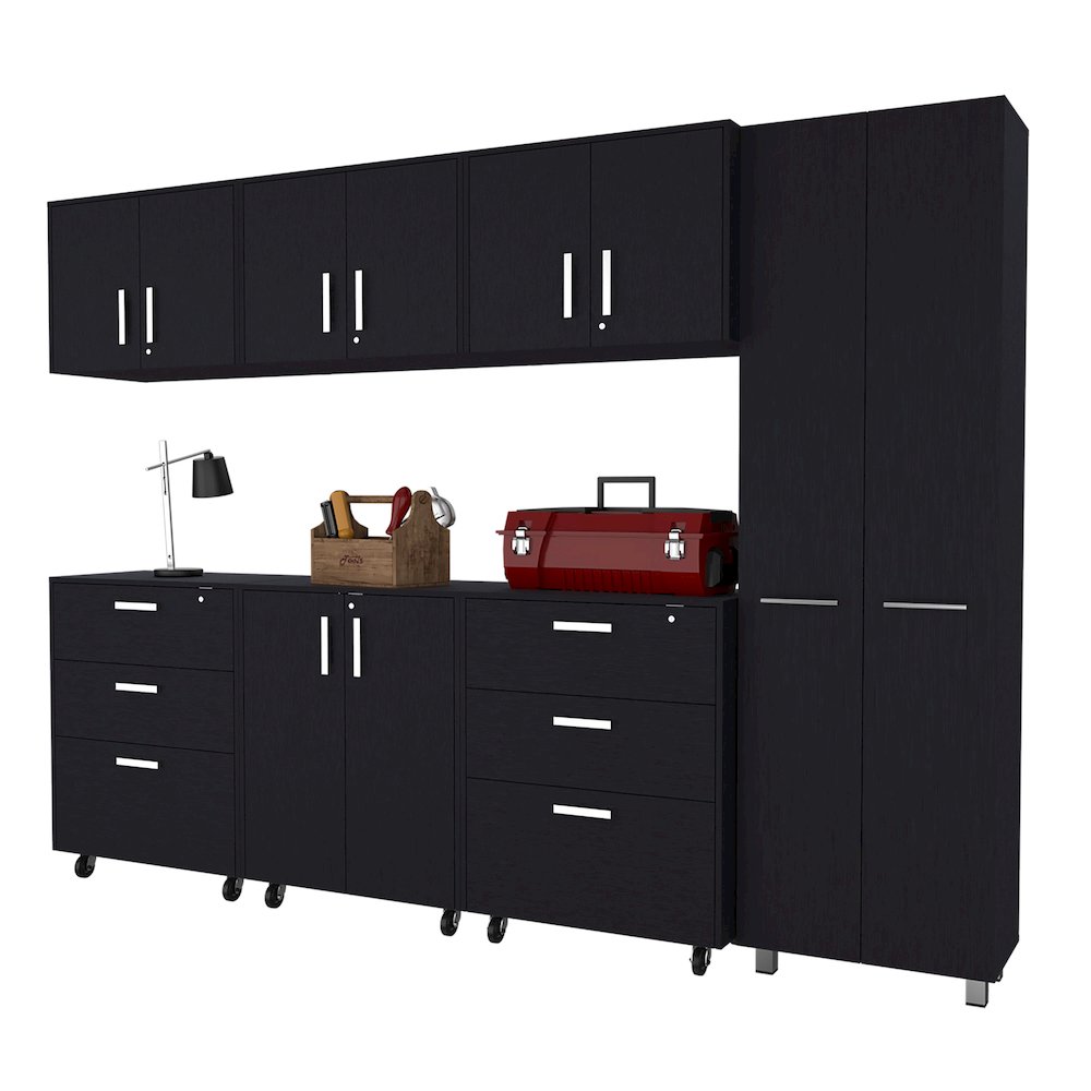 Black 7 Piece Garage Set. Picture 5