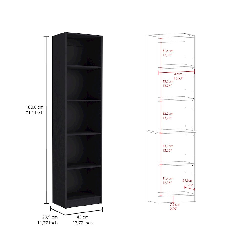 Black 3 Piece Living Room Set with 3 Bookcases. Picture 3