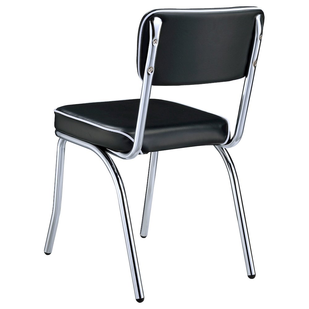 Chrome Retro Dining Chairs (Set of 2). Picture 7