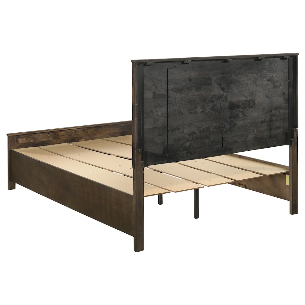 Rustic Golden Brown Storage Bed. Picture 5