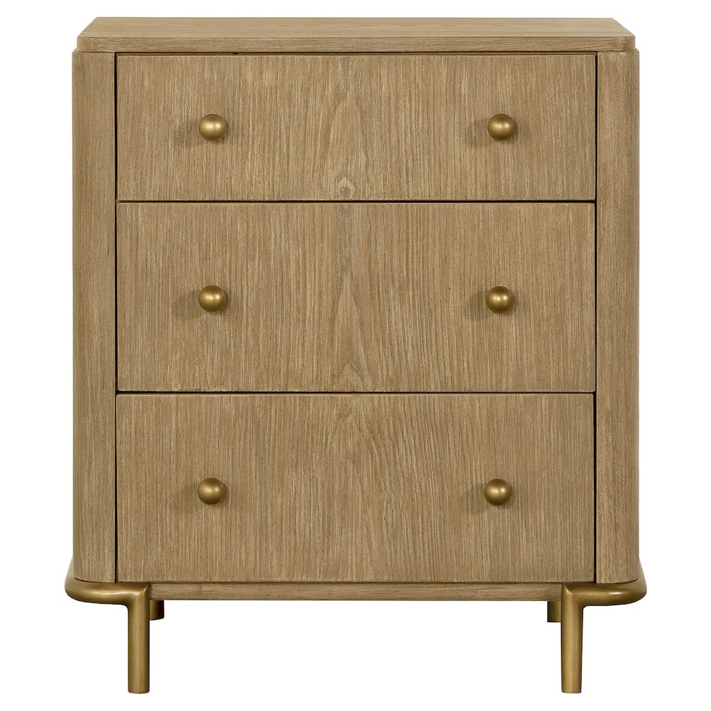 Sand Wash Rectangular 3-drawer Nightstand. Picture 3