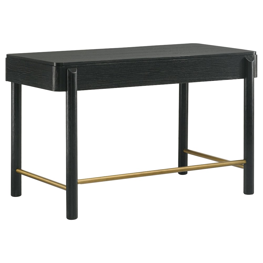 Black 2-Drawer Vanity Desk. Picture 7