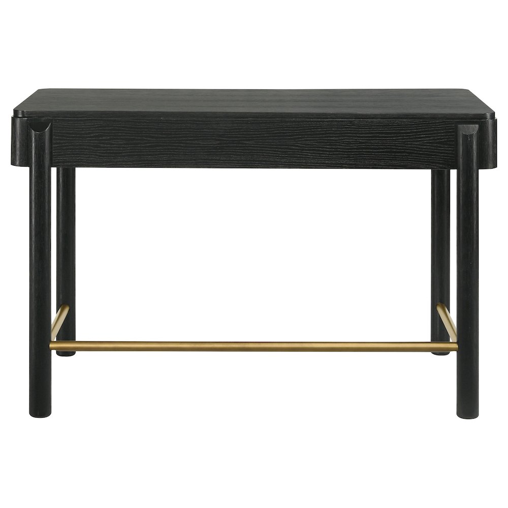 Black 2-Drawer Vanity Desk. Picture 8