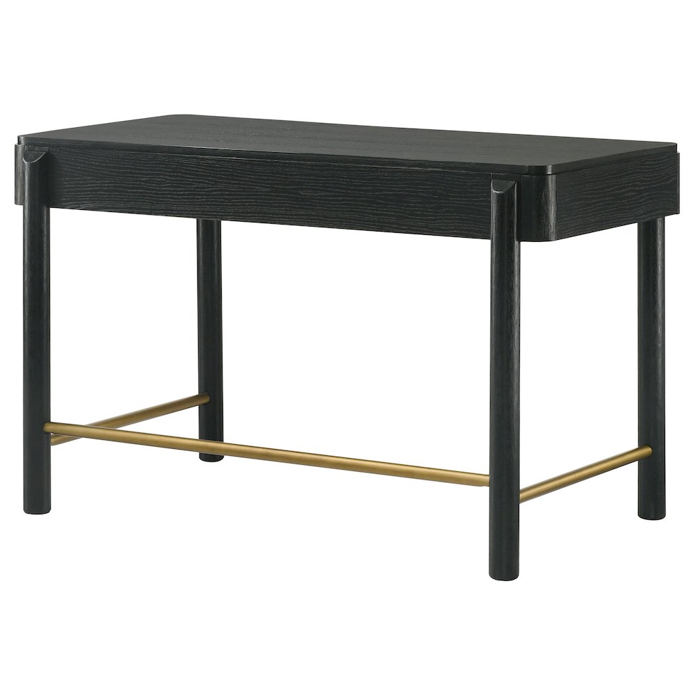 Black 2-Drawer Vanity Desk. Picture 9