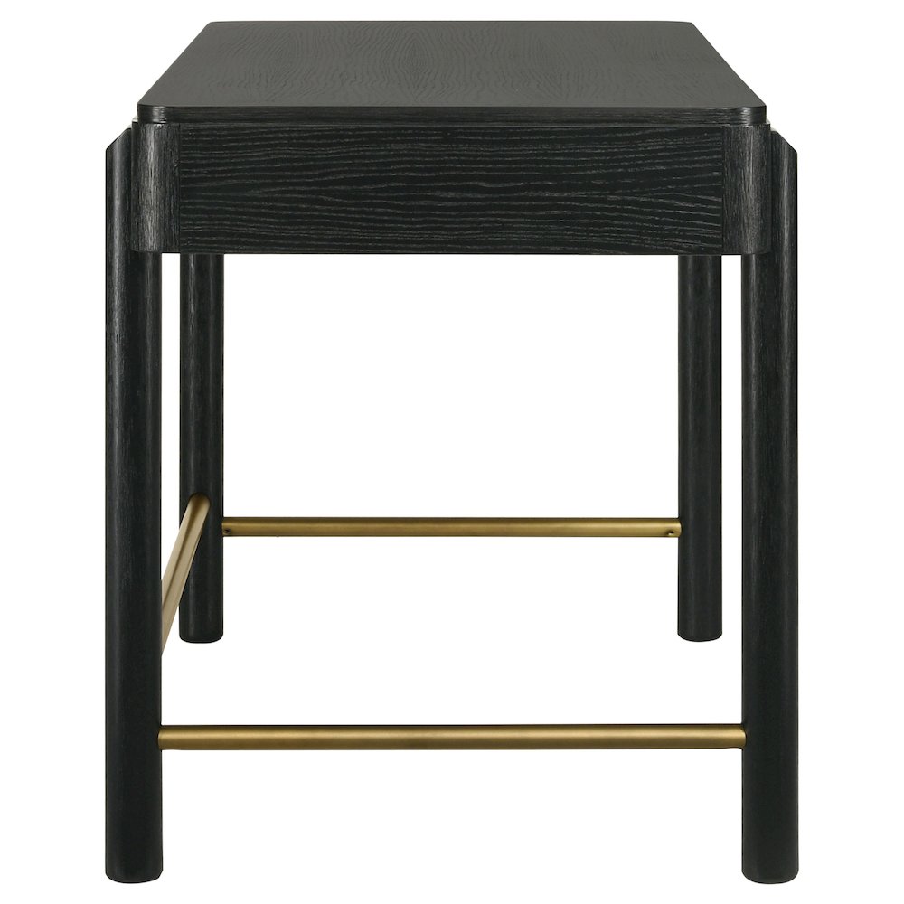 Black 2-Drawer Vanity Desk. Picture 10