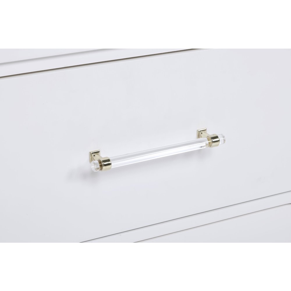 Pearl White 2-Drawer Nightstand. Picture 10