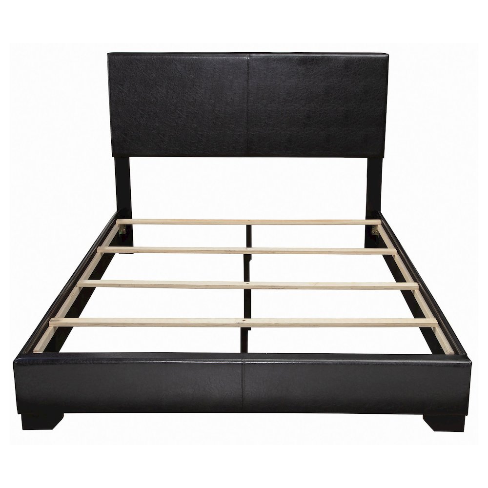 Casual Upholstered Panel Bed. Picture 3