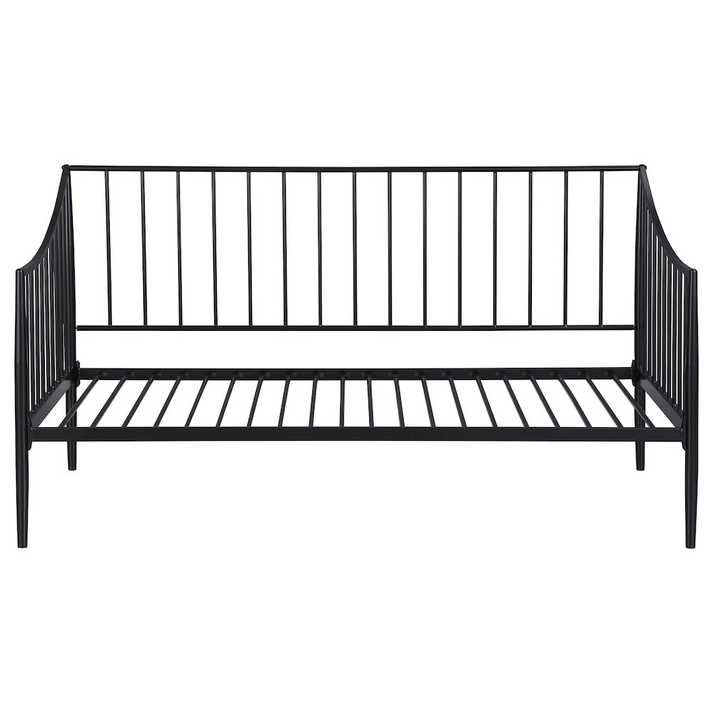 Jeremy Matte Black Metal Twin Daybed Bed Frame. Picture 2
