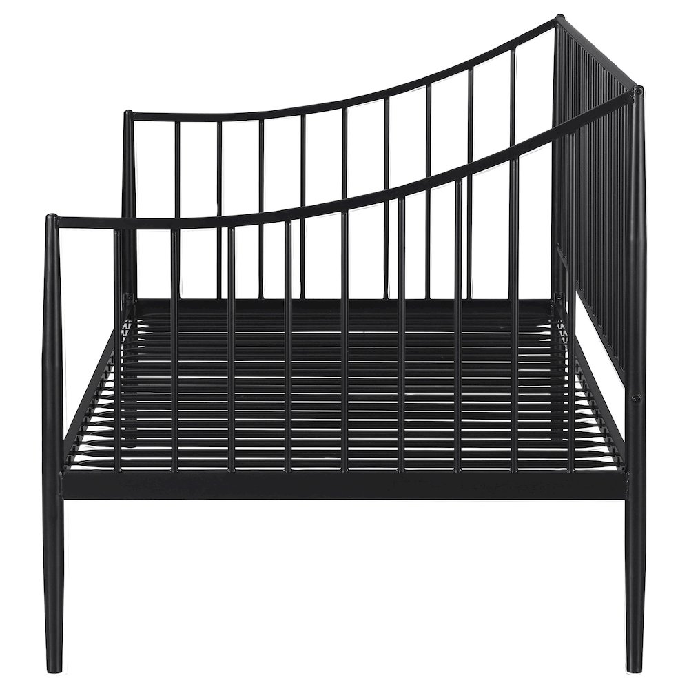 Jeremy Matte Black Metal Twin Daybed Bed Frame. Picture 4