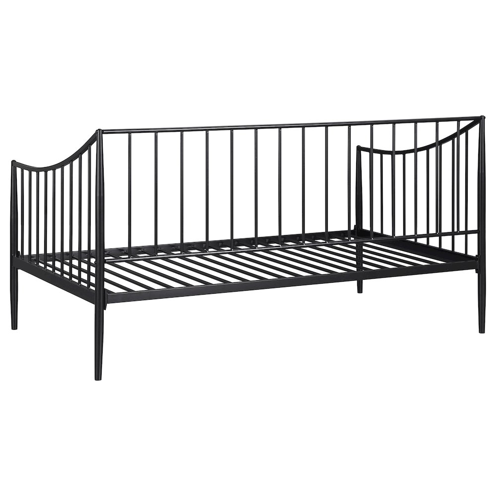 Jeremy Matte Black Metal Twin Daybed Bed Frame. Picture 5