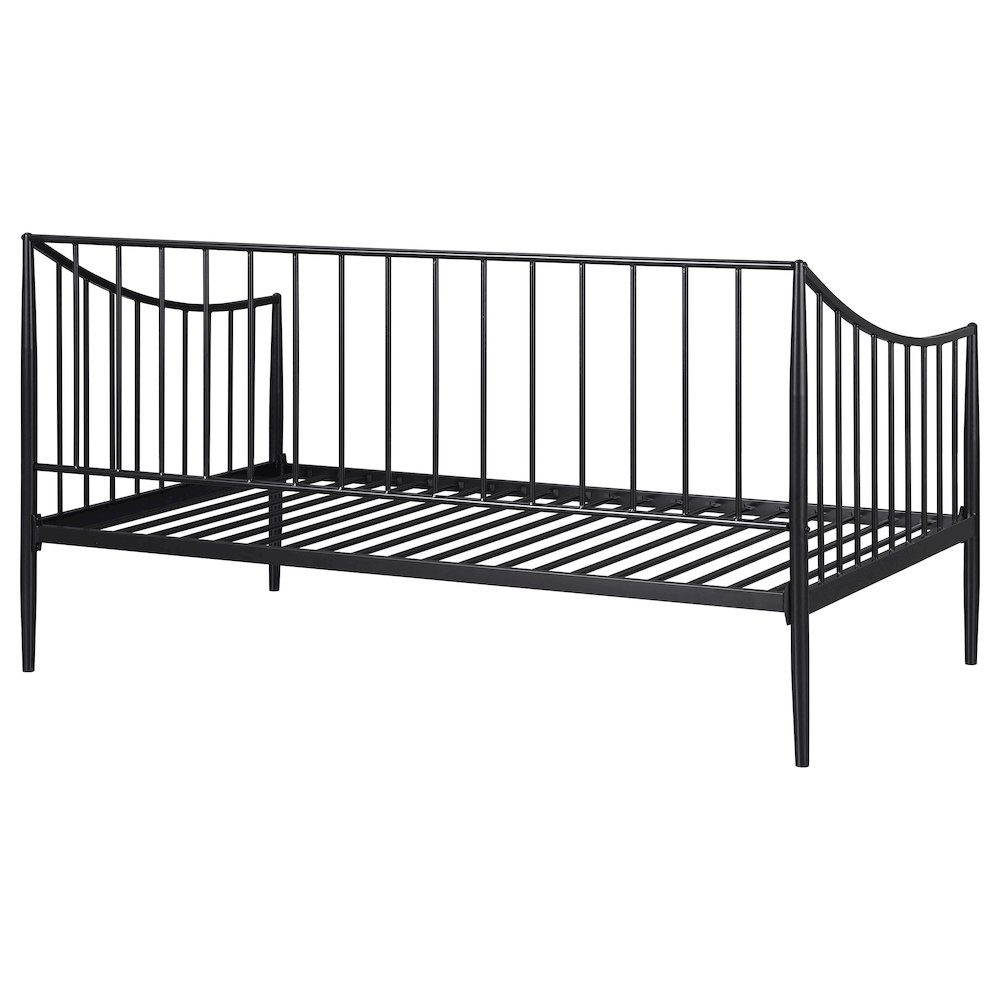 Jeremy Matte Black Metal Twin Daybed Bed Frame. Picture 6