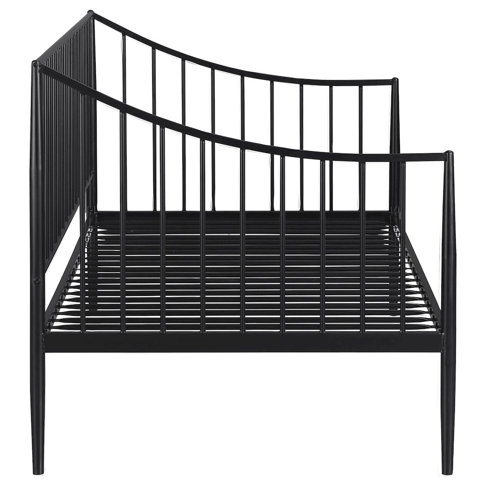 Jeremy Matte Black Metal Twin Daybed Bed Frame. Picture 7