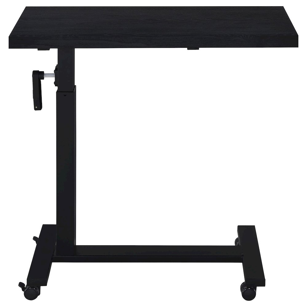 Geary Black Height Adjustable Mobile Bedroom C-Table. Picture 5