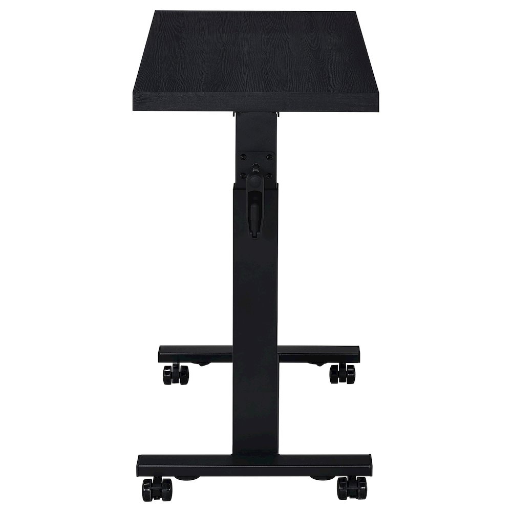 Geary Black Height Adjustable Mobile Bedroom C-Table. Picture 7