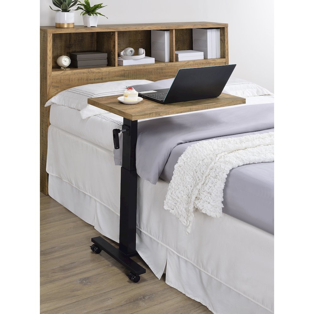 Geary Mango Height Adjustable Mobile Bedroom C-Table. Picture 15