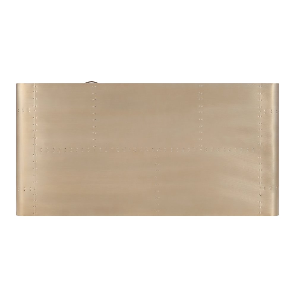 Gold Aluminum and Grey Writing Desk with X Shape Metal Base. Picture 3