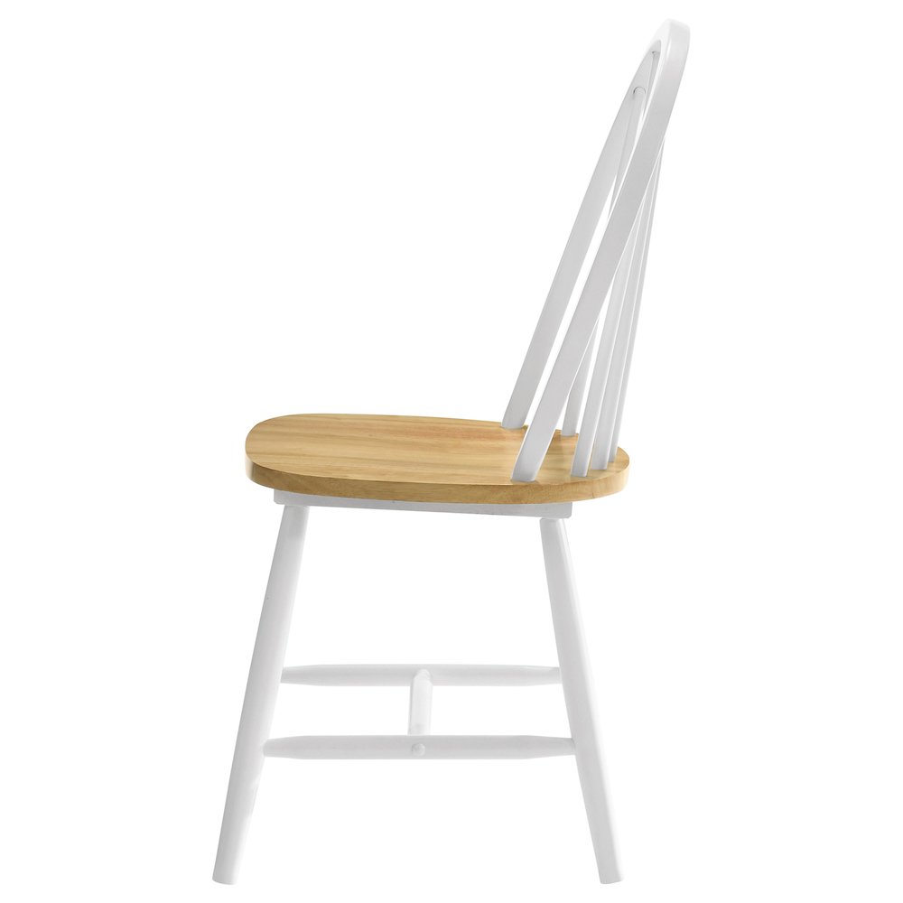 Country Two-tone Wood Dining Chairs (Set of 4). Picture 6