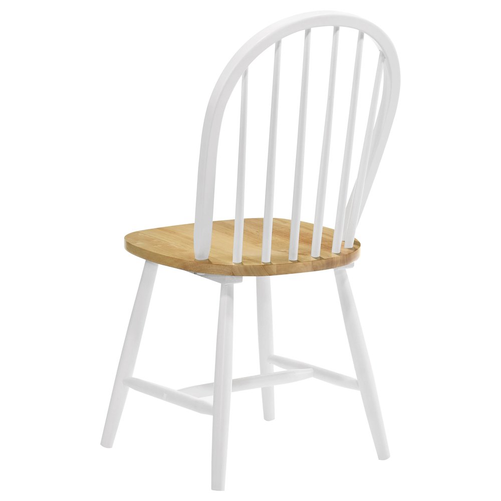 Country Two-tone Wood Dining Chairs (Set of 4). Picture 7