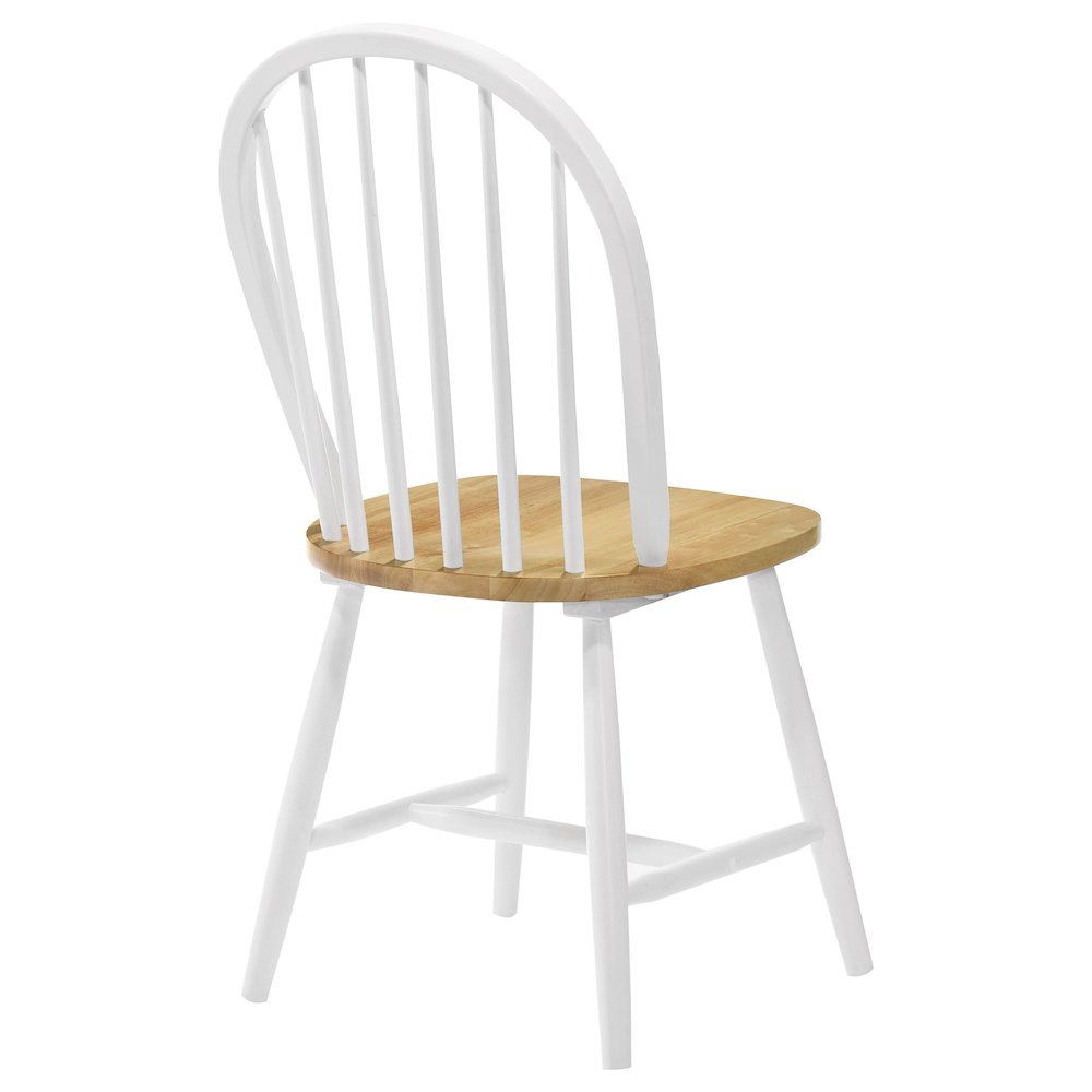 Country Two-tone Wood Dining Chairs (Set of 4). Picture 8