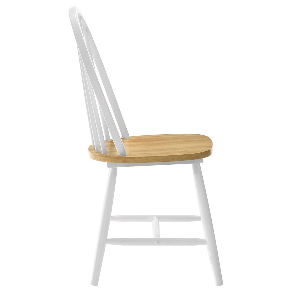 Country Two-tone Wood Dining Chairs (Set of 4). Picture 9