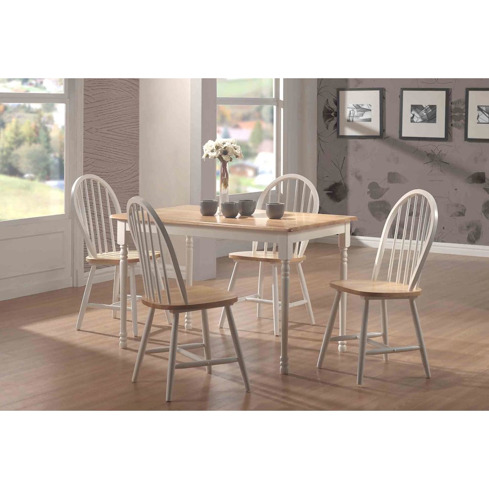 Country Two-tone Wood Dining Chairs (Set of 4). Picture 14
