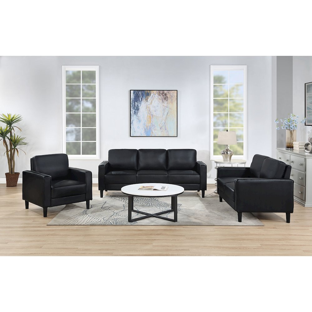Track Arm Loveseat. Picture 11