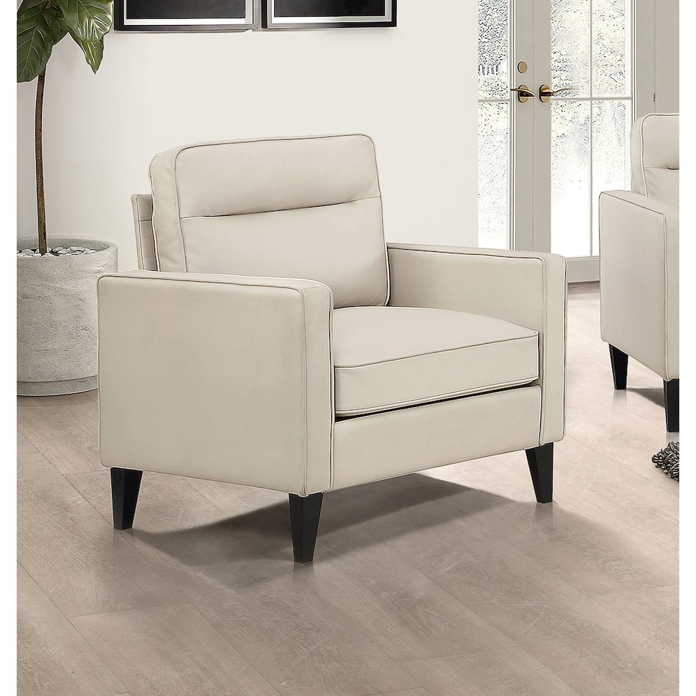 Upholstered Track Arm Accent Club Chair. Picture 2