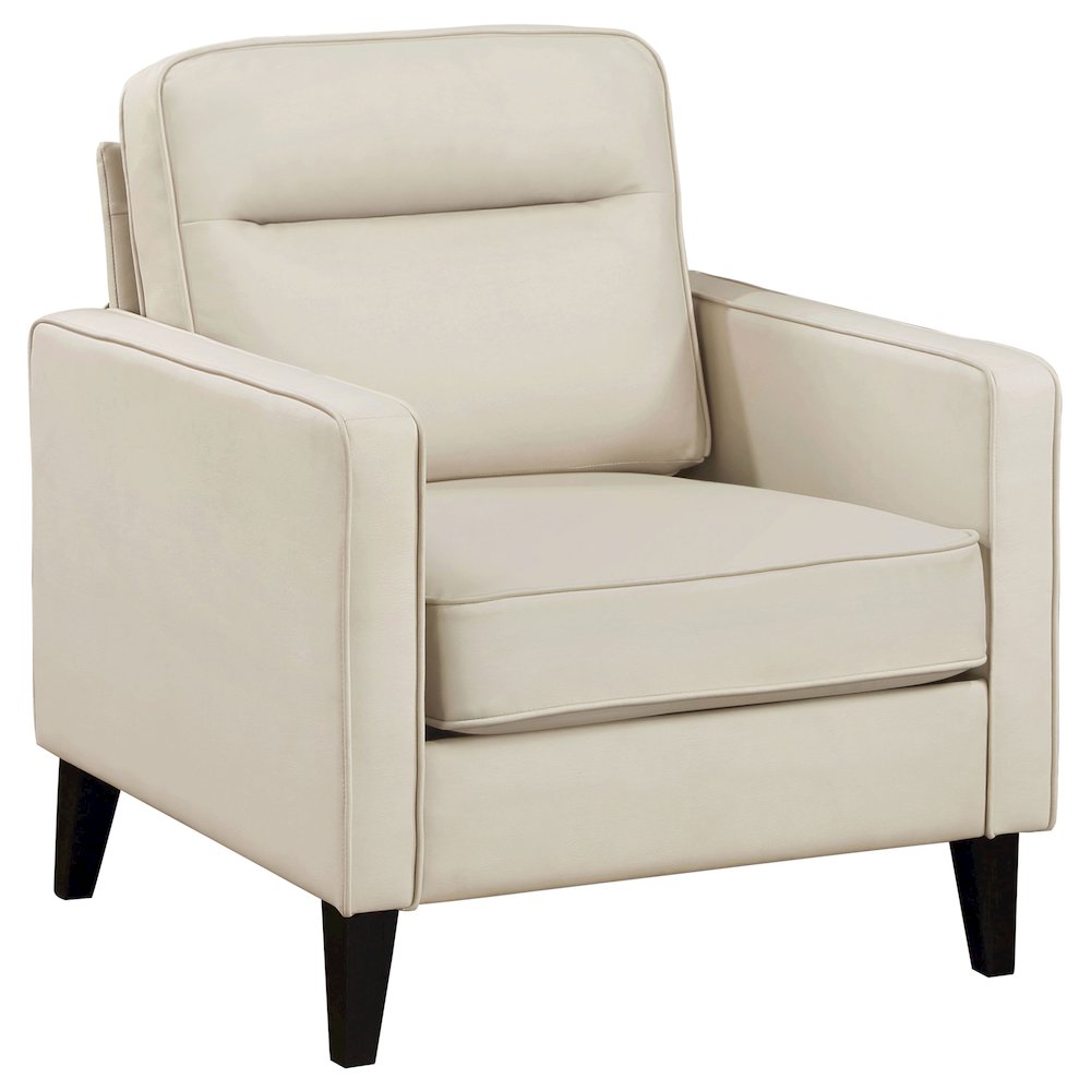 Upholstered Track Arm Accent Club Chair. Picture 1