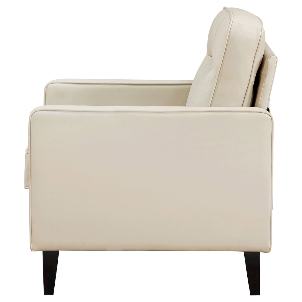 Upholstered Track Arm Accent Club Chair. Picture 5