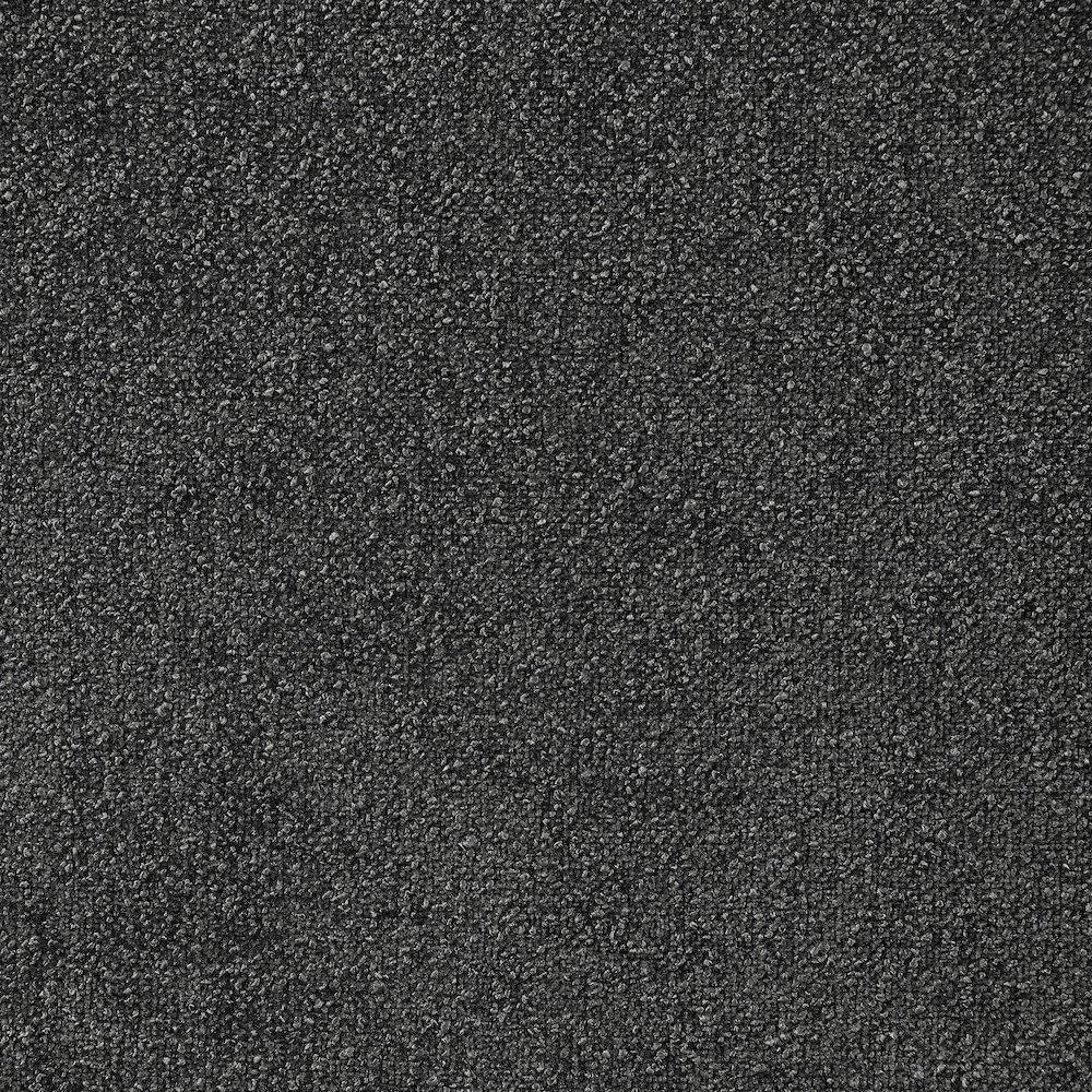 Dark Charcoal Upholstered Square Ottoman. Picture 3