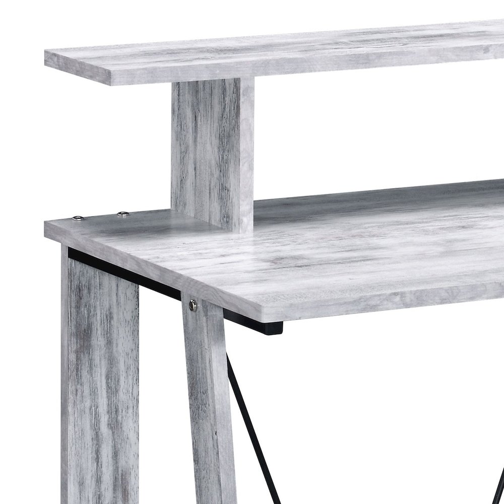 Writing Desk with Upper Shelf. Picture 3