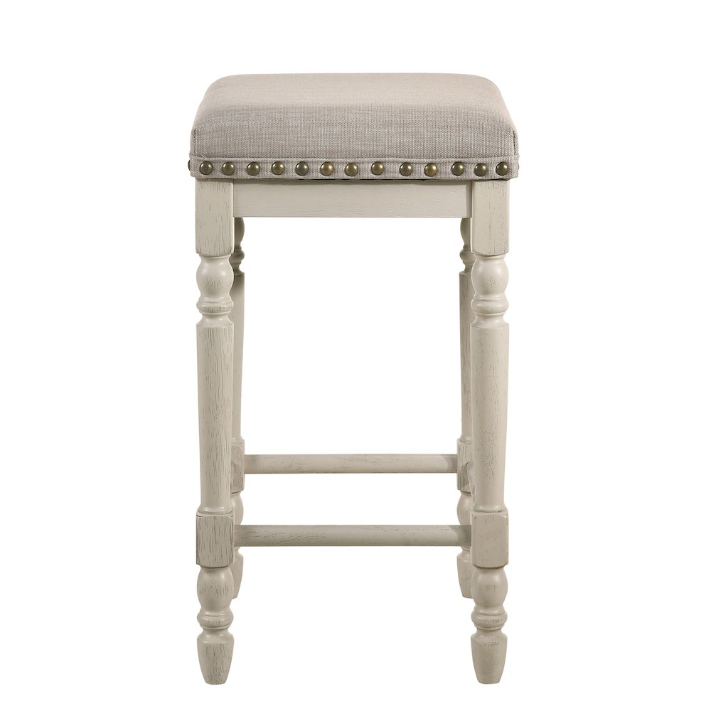 Counter Height Stools With Nailhead Trim ( Set of 2). Picture 2