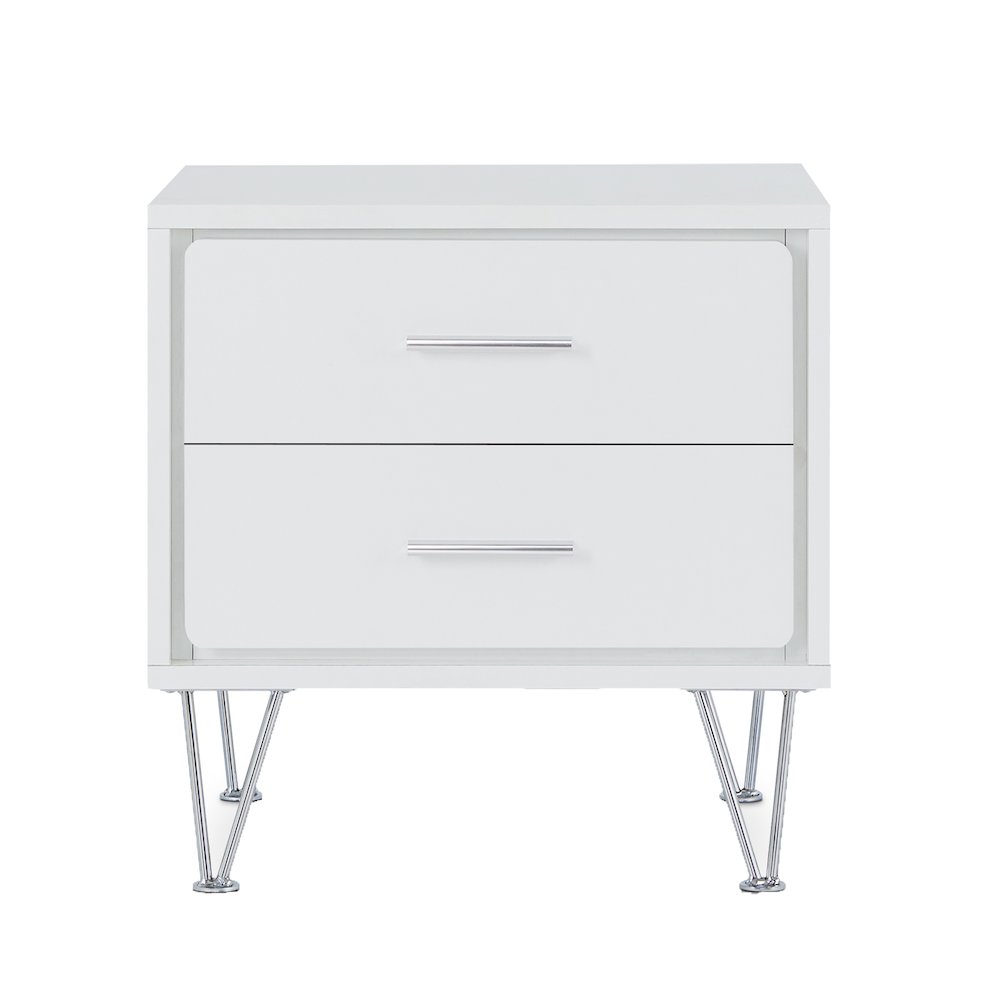 2-Drawer Accent Table with Hairpin Legs. Picture 2