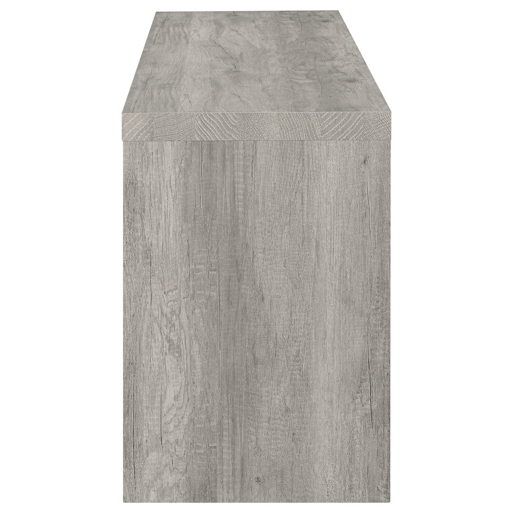 Grey Driftwood 2-drawer TV Console. Picture 6
