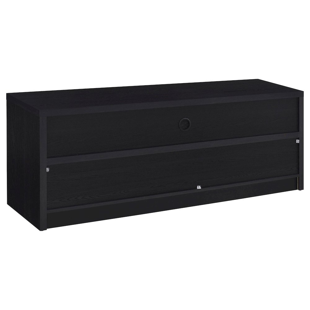 O'Brien Black 3-drawer TV Stand Media Console. Picture 6