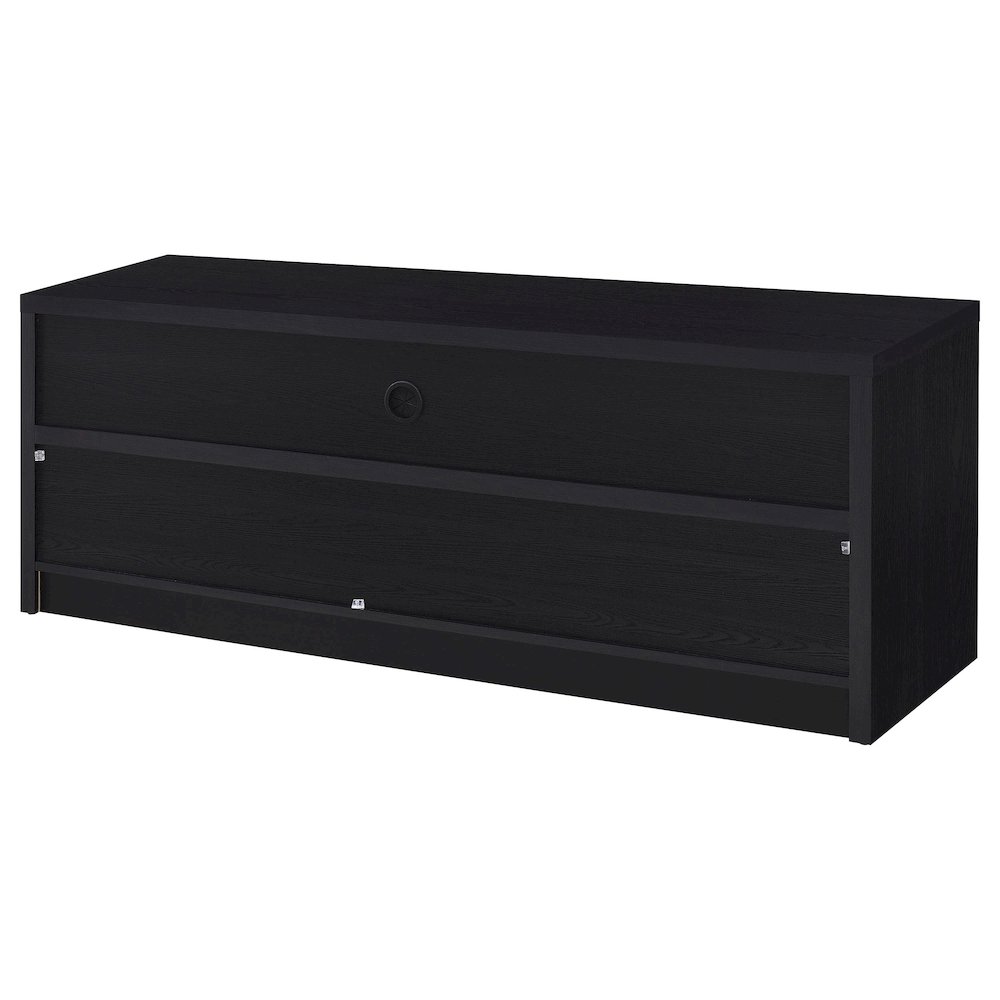 O'Brien Black 3-drawer TV Stand Media Console. Picture 7