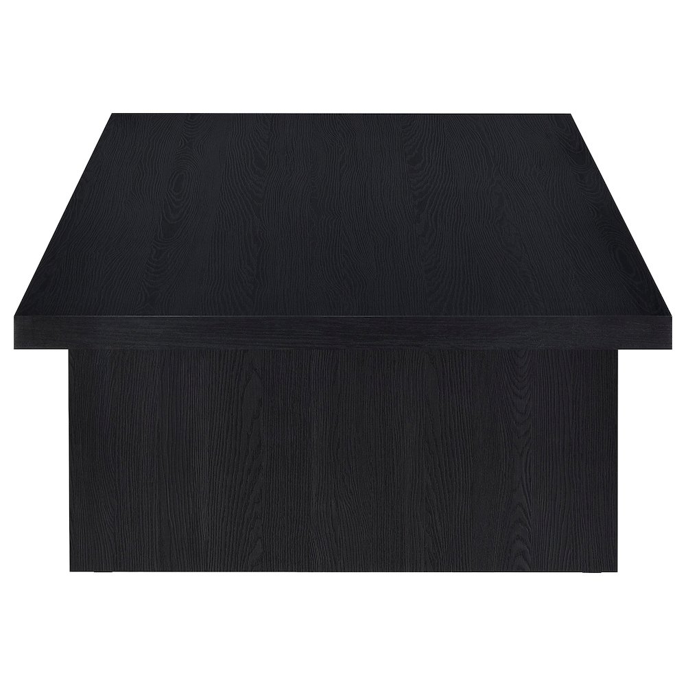 Caroline Black Rectangular Engineered Laminate Coffee Table. Picture 5