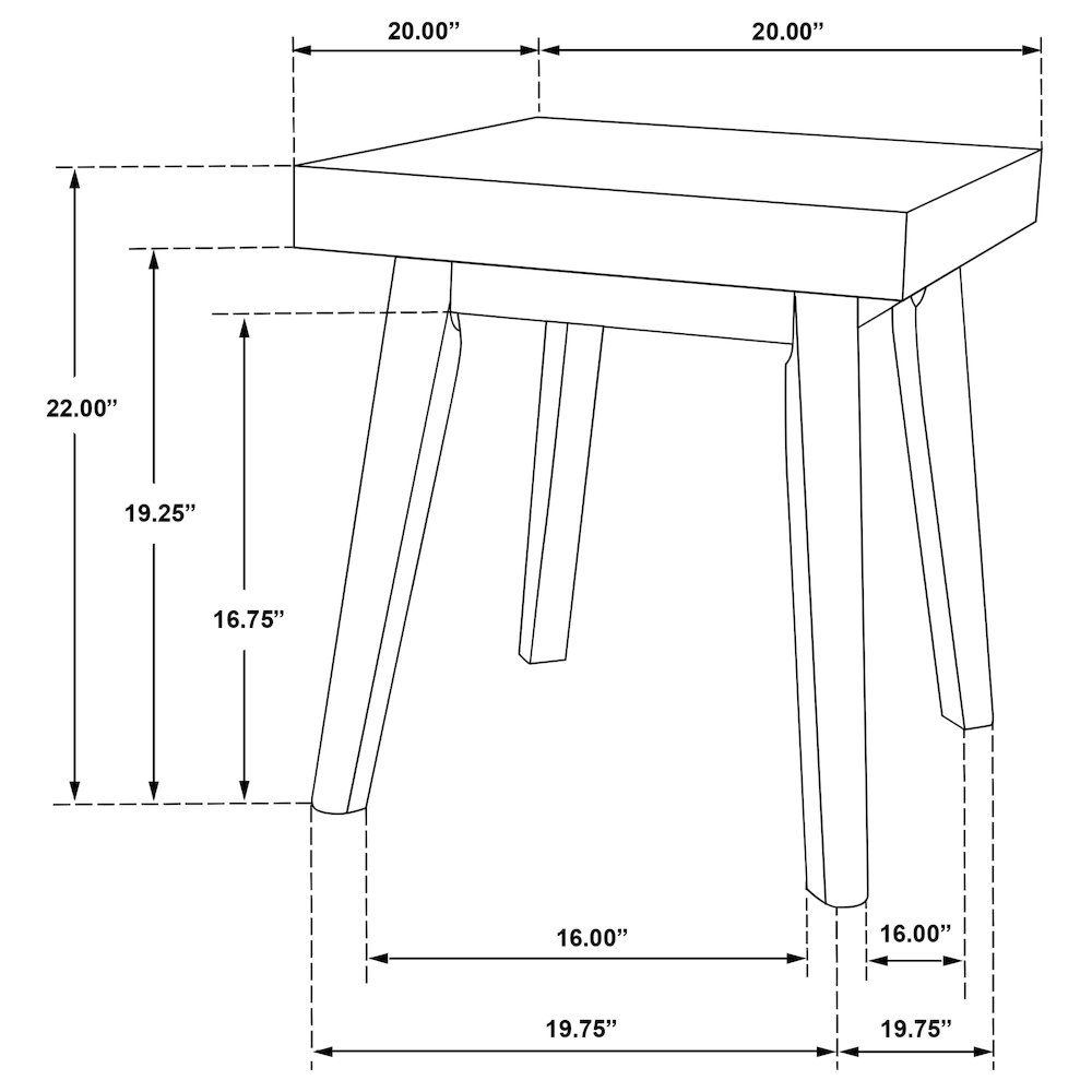 Walnut End Table with Diamond Parquet. Picture 7