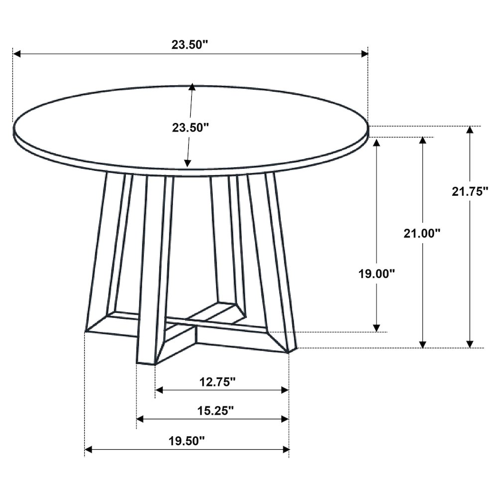 Black End Table with Marble-like Top. Picture 7