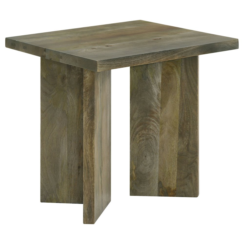 Mango Brown Square End Table. Picture 1