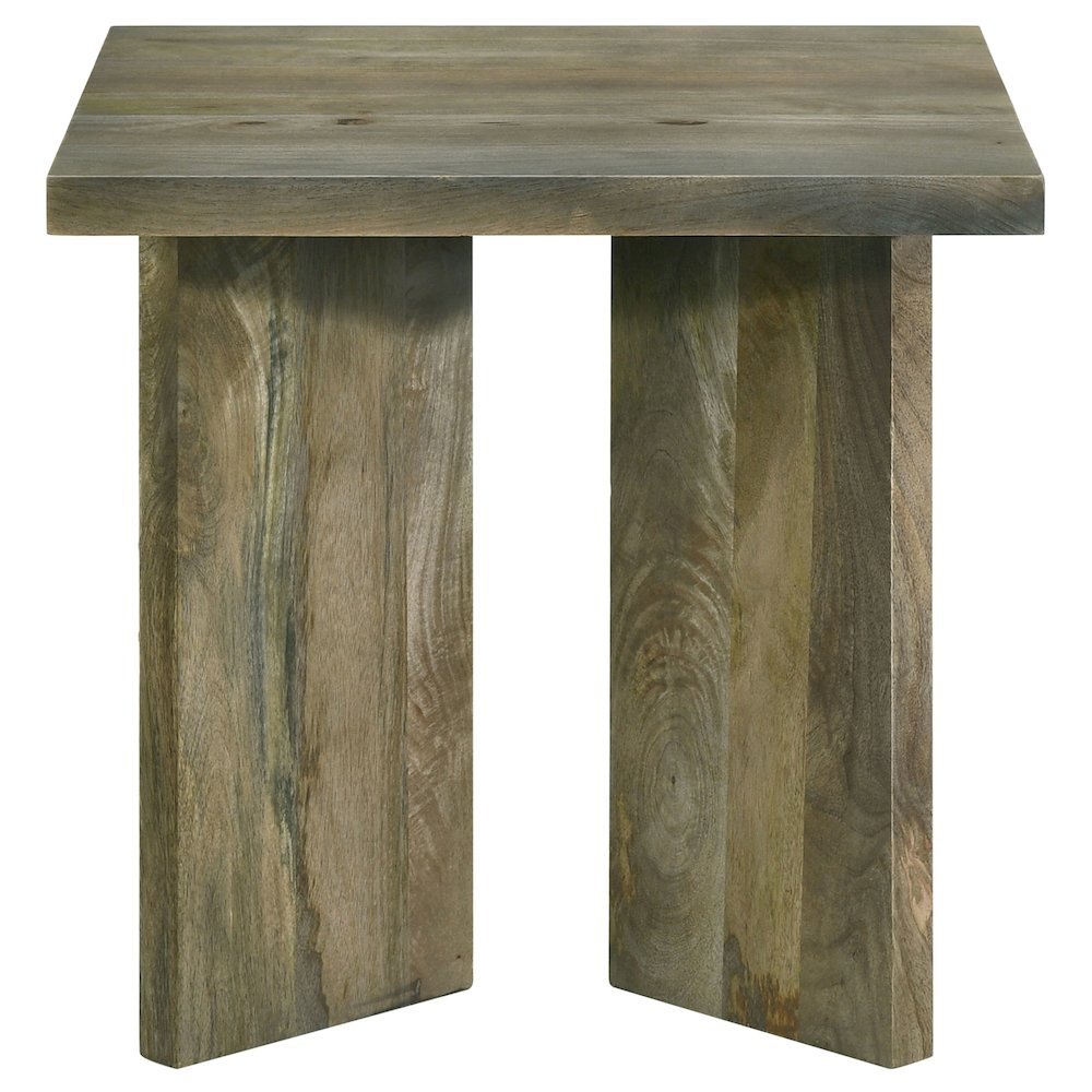 Mango Brown Square End Table. Picture 3