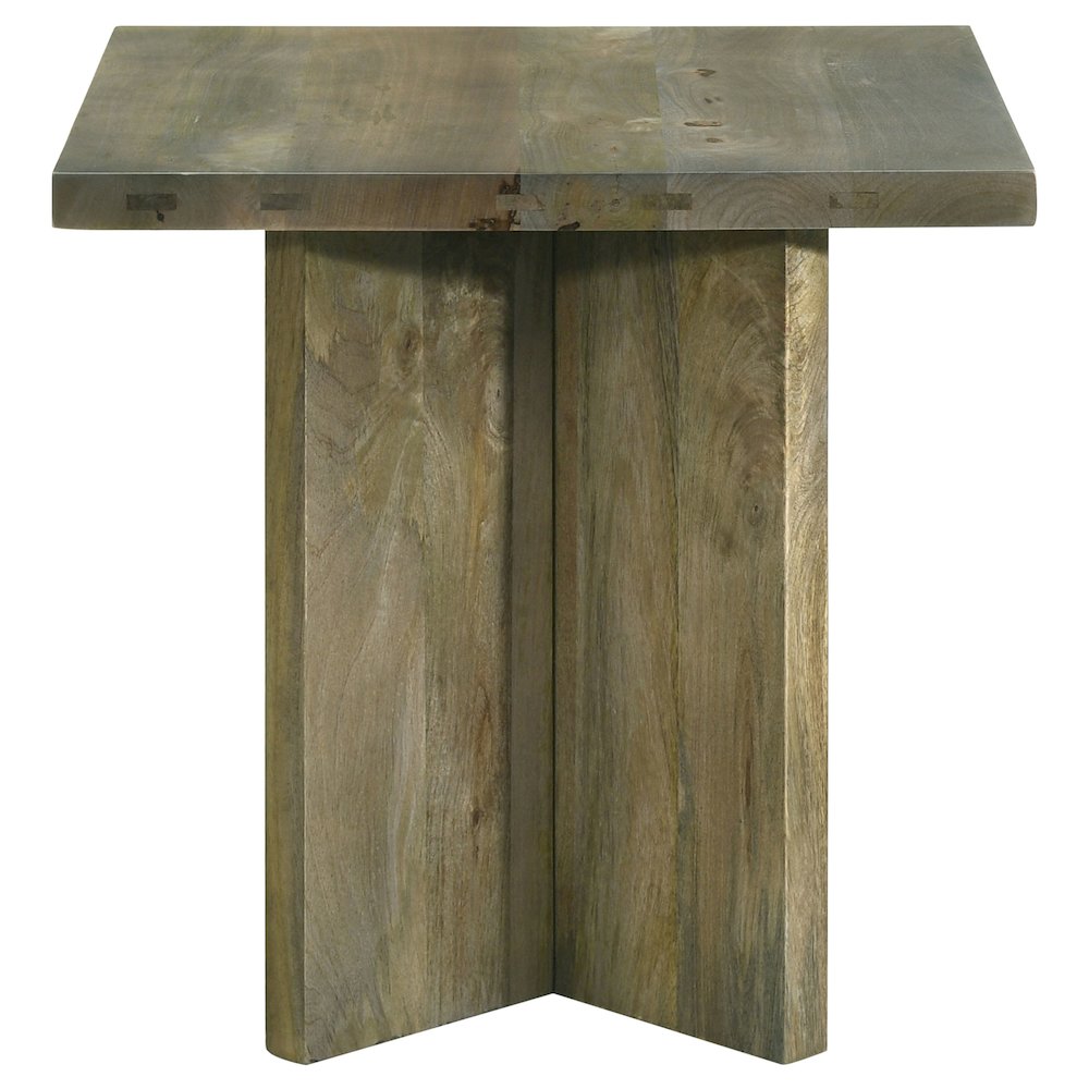 Mango Brown Square End Table. Picture 4