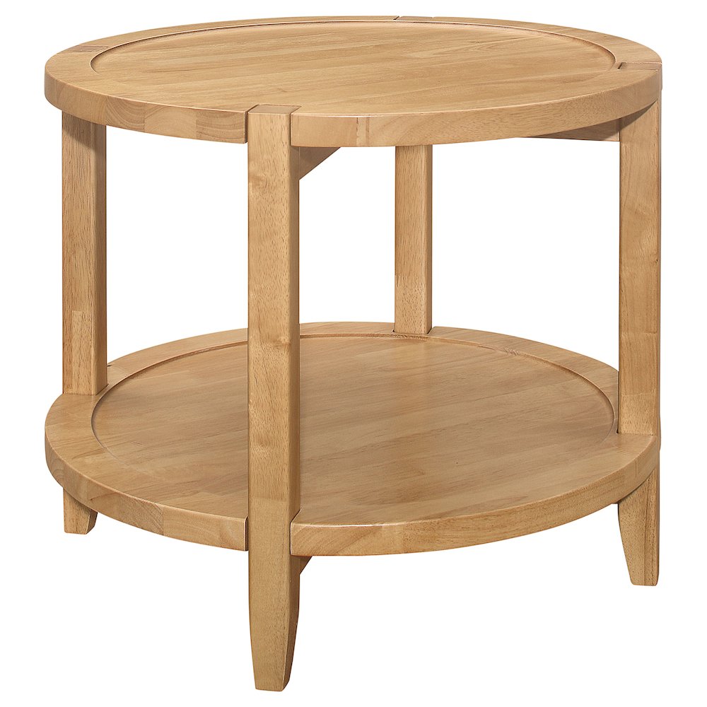 Maple End Table with Shelf. Picture 1