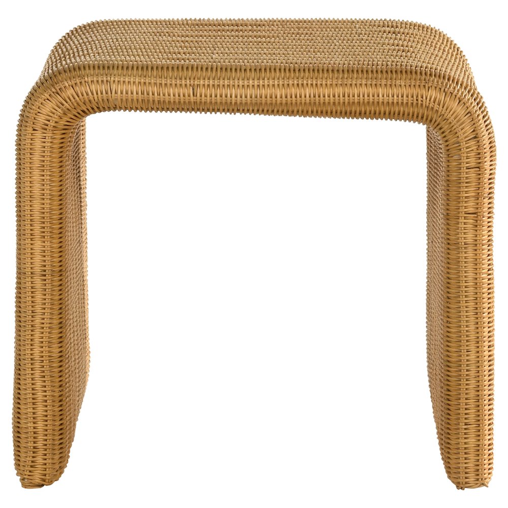 Natural Square Open Base End Table. Picture 3