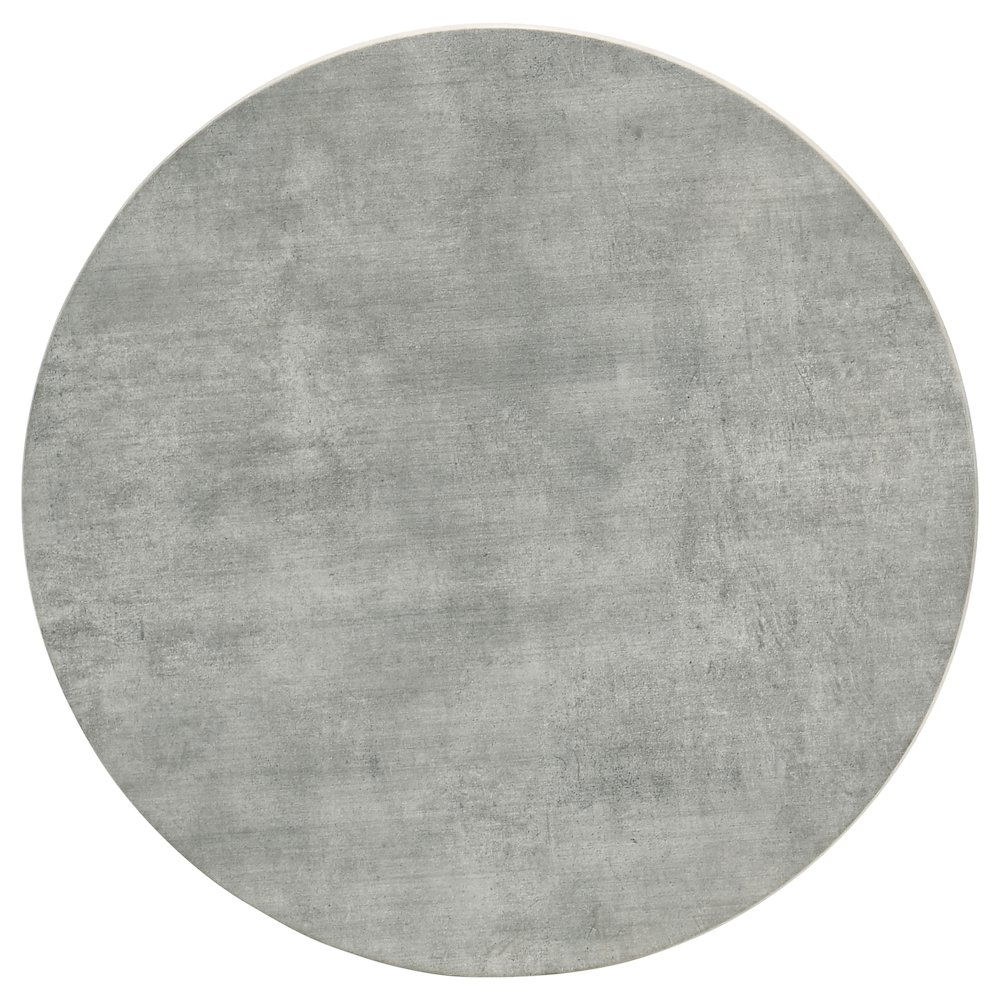 Cement and Gunmetal Round Top End Table. Picture 4