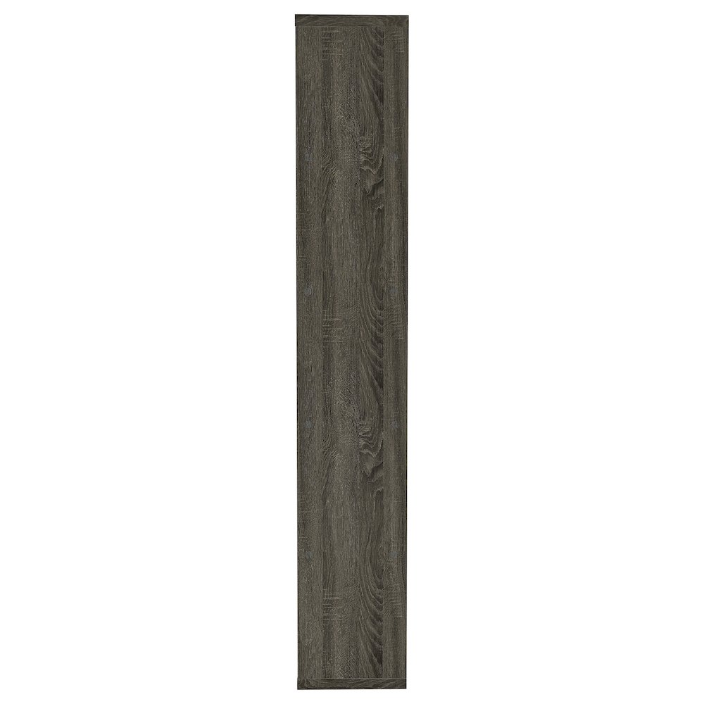 Contemporary Weathered Grey 5-shelf Bookcase. Picture 7