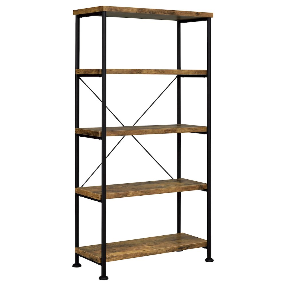 Avon Rustic Nutmeg 2-piece Computer Desk and Bookcase. Picture 8