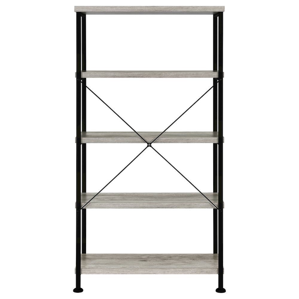 Industrial 4-shelf Bookcase. Picture 6