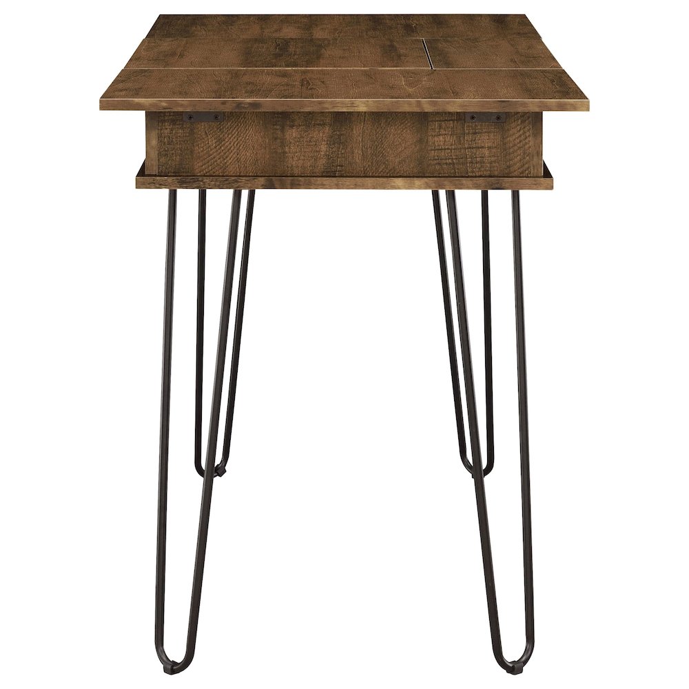 Rustic Amber Writing Desk. Picture 6